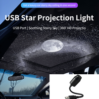 Car Interior Light Roof USB Romantic LED Starry Sky Night Light Atmosphere Projector for Car Roof Room Ceiling Decor Plug Play