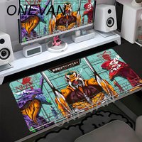 XXL Kawaii Anime Girl Mousepad Large Size Gaming Tablepad E-Evangelions Lock Edge Mouse Pad Thickened Computer Keyboard Desk Mat