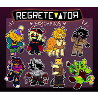 REGRETEVATOR keychain 、Poob、Pest、Split、Bive、Gnarpy、Lampert、Infected、Folly