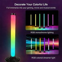 25CM 5V USB RGB LED Light with Sound Pickup Glow Magic Color Ambient Sync for Gaming Desktop PC Party Bluetooth Music Sync