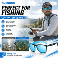 SHIMANO Polarized Fishing Glasses UV400 Men Women Outdoor Cycling Sunglasses for Bike Riding Driving Sports
