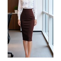 Women's Elastic Candy Color Bandage Skirt Bodycon Midi Calf Pencil Wholesale Elegant Formal Business Skirts for Ladies