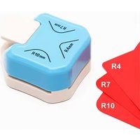 3 In 1 R4/R7/R10 Corner Rounder Punch Round Corner Trimmer Cutter For Card Craft Rounder Design Scrapbook Wrapping Paper Sticker