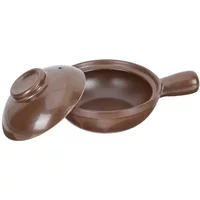 Pot Soup Casserole Ceramic Cooking Lid Stew Clay Pan Earthenware Bowl Rice Cooker Hot Porcelain Small Donabe Stockpot Handle