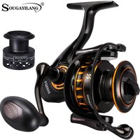 Sougayilang Fishing Reel Metal Spool Anti-corrosion Spinning Reel for Saltwate Carp Fishing Pesca Free Line Fishing Tool