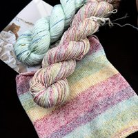 Soft Variegated Cotton Yarn for Crochet Hand-Dyed Mercerized Knitting Thread for Summer Shawl Baby Clothes