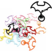 5 Pieces Bat Shape Swivel Lobster Clasps Metal Alloy Snap Hooks Keychain Trigger Clips For DIY Jewelry Making Bag Accessories