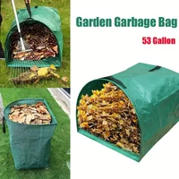 Garden Waste Bag Large Capacity for Yard Leaf and Debris Collection Green Leaf Leaves Garbage Bags