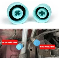 2x High / Low Pressure AC A/C System Valve Cap Air Conditioning Service Tools Air Conditioning Valve Covers