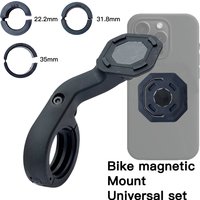 Feschd Road Mtb Bike and Motorcycle Handlebar Magnetic Bundle Clamp Stem Phone Mount Holder Universal Adaptors bracket