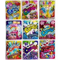 Newest 3.5G Cute Candy Mylar Bags Smell Proof Pouch Soft Stand Up Empty 3.5 Food Snack Dry Herb Package Storage Packaging Case