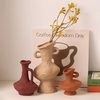 Nordic style ceramic vase, retro art flower planter, office desktop decoration, home decoration ,nordic home decor ceramic vase