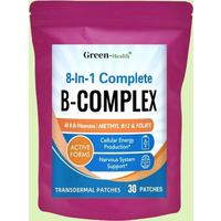 8-in-1 Complete B Complex Transdermal Patches Energy, Nerve, Blood Support – One Month Supply