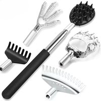 1-5Pcs Telescopic Back Scratcher Extendable Massager for Itch Relief Body Relaxation Scraper Massage Relaxation Christmas Gift