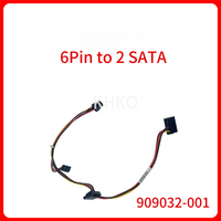 Original Hard Drive Optical Drive Adapter Cable 6-pin To 2 SATA for Notebook Optical Drive Power Supply Cable 909032-001