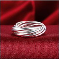 Hoy 925 Sterling Silver fine Nine Circles Ring For Women Fashion Folk-Custom Wedding Party Christmas Gift classic Jewelry