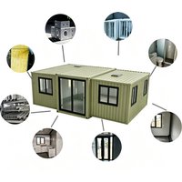 Customized Prefab Folding House Modular Expandable Container 20ft Home for Workshop Storage Sale