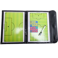 1 3-fold football tactics board Color folding coaching board Leather teaching board Magnetic pen teaching board