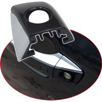 Use to Audi A6L C7 A7 A8L car door handle cover new chromeplate handle door lock cover outside black handle cap 4H1837879, 03-18