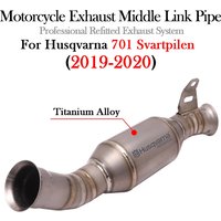 AliExpress Racing isTunt Modify For Husqvarna Vitpilen Svartpilen 701 KTM DUKE 690 Motorcycle Titanium Alloy Exhaust Modify Escape Moto Mid Link Pipe Bike Tube