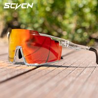 SCVCN Hiking Eyewear Sports Sunglasses Photochromic Cycling Bicycle Glasses MTB Bike Goggles Glasses UV400 Outdoor Men Women