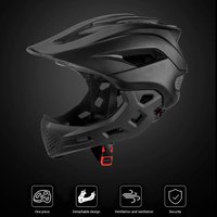 AliExpress LIXADA 2 in 1 Kids Full Face Bike Helmet for Children MTB BMX Dirtbike Skateboard with Detachable Chin Guard Kids Full Face Bike Helmet