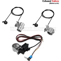 Universal Motorcycle Exhaust System Locomotive Sound Modified Stainless Steel Valve Remote Button Control 51mm
