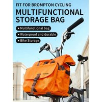 AliExpress HEasyGo Heasygo Folding Bike Backpack with Flat Frame, Waterproof Bicycle Front Bag Handbag for Brompton 16L Large Crossbody Bag