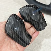 True Carbon Fiber gear Knob cover shifter trimDSG for VW Golf 7 GTI R Tiguan Passat B7 B8 CC R20 Scirocco Jetta MK6 GLI interior