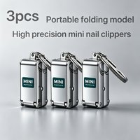 Cute Nail Clippers with Storage Stainless Steel Compact & Portable Nail Trimmer with Blade Angle Durable Manicure Tool