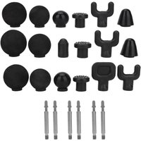 6-in-1 Multi Shape Fascia Gun Massage Heads 3 Styles EVA Soft Tips For Deep Tissue Body Massage Fatigue Relief