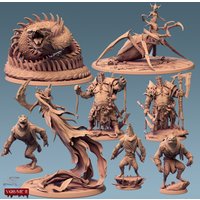 Eternal Knight Human Dragon Undying Dragon Giant Snake DND Chess Pieces Role-playing Games Collectible Miniatures