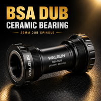 WALGUN BSA DUB Ceramic Bottom Bracket 29mm Spindle 68-73mm BSA Thread AL7075 CNC Double Seal Waterproof MTB Gravel Road Bike