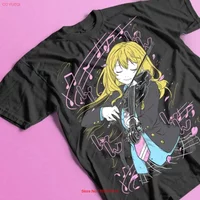Your Lie in April Anime T Shirt Kaori Miyazono Kousei vintage Washed Soft Breathable streetwear Slightly designer clothes