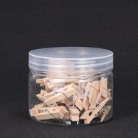 30Pcs Wooden Clips Natural Wood Note Clips Pins for Photo Memo Board Home Office School Practical Pushpins Thumbtack