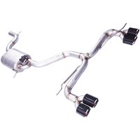 For 2009-2016 Volkswagen Scirocco 1.4T 2.0T catback exhaust system with valve muffler, 4 tips matching the original car diffuser