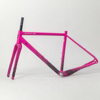 AliExpress NONE Gravel Bike Frameset Gravel Road Bikes Frames Long Distance Bicycle Framework Carbon Fiber Fork 142mm Wheelet 700x45C