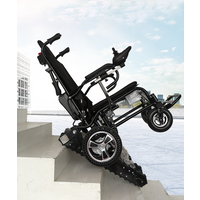 Lightweight Folding Electric Wheelchair for Adults Stair Lift Climbing & Rehabilitation Therapy Supplies