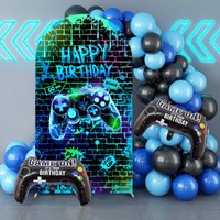 Gamepad Arch Theme Customized Cool Boy Birthday Party Room Decoration Banner Offers Portrait Photography Studio Props Background