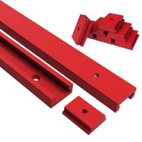 Aluminium 50 cm T30 T-Schiene und T-Schieber T-Schlitz Gehrungsschiene Jig – Gehrungslehre Führungsrutsche für Werkbank/Säge Router Tischwerkzeug