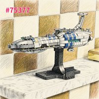 MOC Star Invisible Hand Raumschiff-Bausteine-Set Kompatibel mit Lego-Teilen Geeignet als Geburtstagsgeschenk