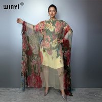 WINYI Boho beach Pleated slim dress and coat two-piece suit for women fashion sexy woman dresses Floor Length vacation dress