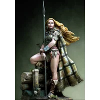 1/24 Resin Figure Model Kit Ancient European Spear Female Soldier Hobby Miniature Unassembled and Unpainted 2440 Free Shipping
