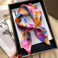 1PC 68cm Graffiti Printed Scarf Women'S Autumn and Winter Polyester Fiber Scarf Fashion Versatile Clothes Bag Accessories Scarfs