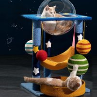 Cat Claw Board Climbing Frame One Nest Sisal Wear Resistant To Debris Vertical Cat Nest Apartment Claw Post Small Animal Toy