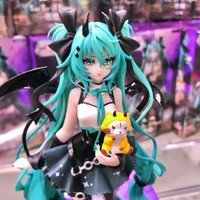 20cm Anime Character Little Devil Hatsune Miku, Little Raccoon Dark Angel Case Decoration Item