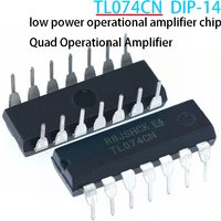 10PCS TL074CN DIP-14 074CN low power operational amplifier chip four channel in-line TL074 DIP14