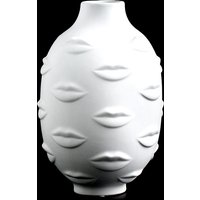 Artists 3D Lip Potted Plants White Pottery Vase Dry Flower Insert Artist Residence Decorative Ornaments Modern Home Decor