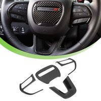 Kits de garniture de couverture de décoration de bouton Central de volant de voiture pour Dodge Challenger 2015 + chargeur 2015 – 2023, accessoires d'intérieur