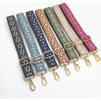 3.5cm Retro Ethnic Bag Strap Metal Hook Adjustable Length Fashion Shoulder Straps Multifunctional Bag Accessories for Women Bag